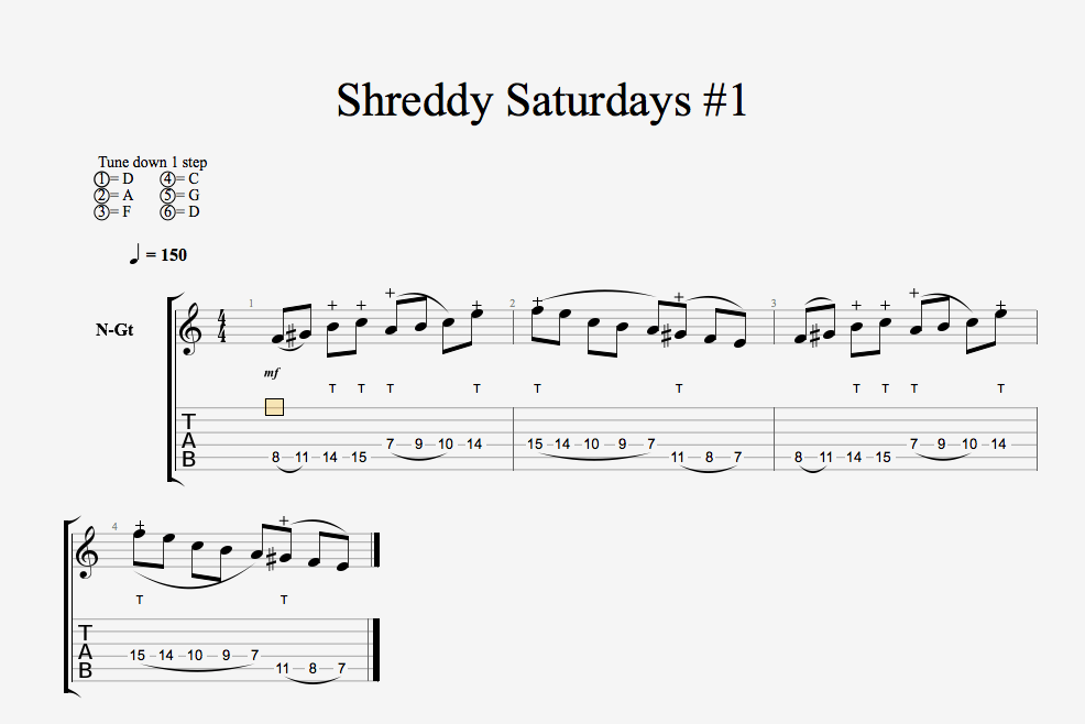Shreddy Saturdays 1